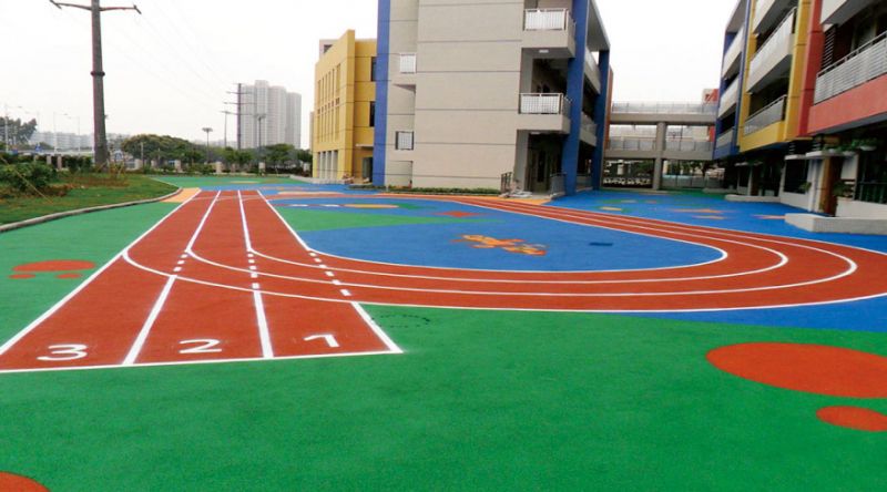 硅pu场地材料厂家介绍硅PU篮球场施工方案