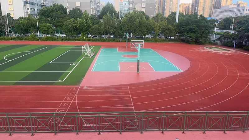 郑州聚源路小学 - 硅PU球场